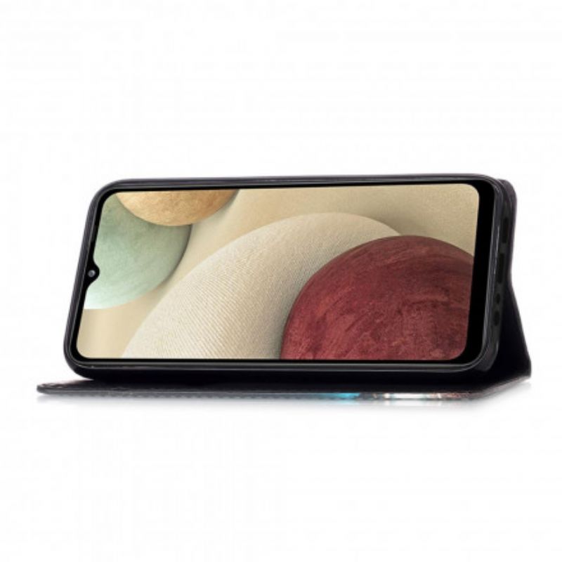 Læder Cover Samsung Galaxy A12 / M12 Nattiger