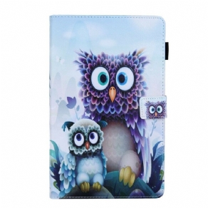 Flip Cover Samsung Galaxy Tab A 10.1 (2019) Forbløffede Ugler