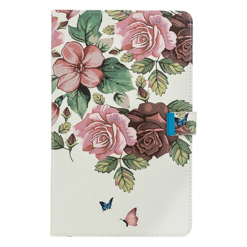 Flip Cover Samsung Galaxy Tab A 10.1 (2019) Kun Blomster