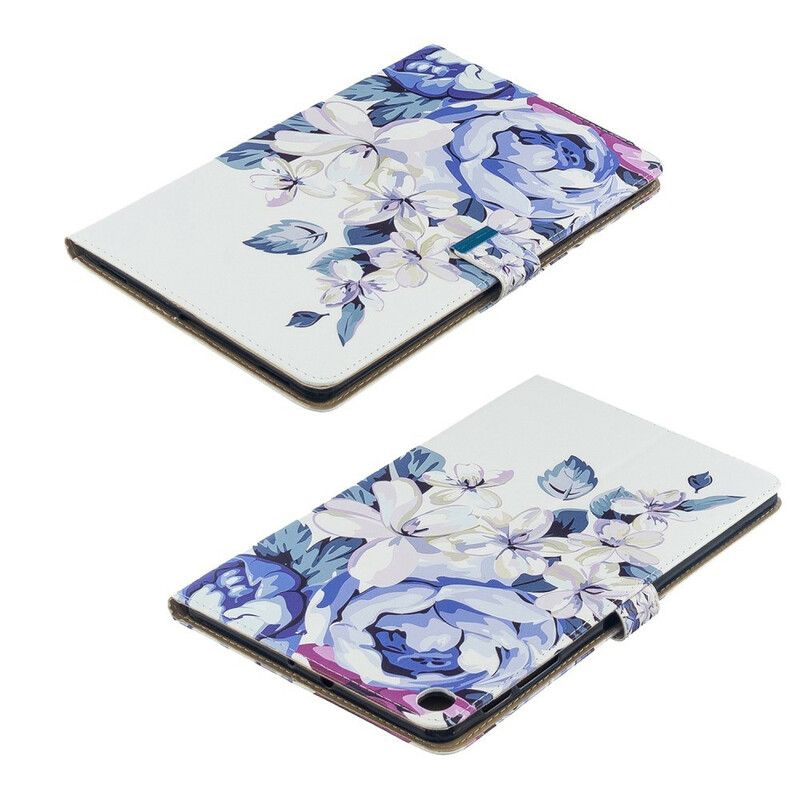 Flip Cover Samsung Galaxy Tab A 10.1 (2019) Kun Blomster