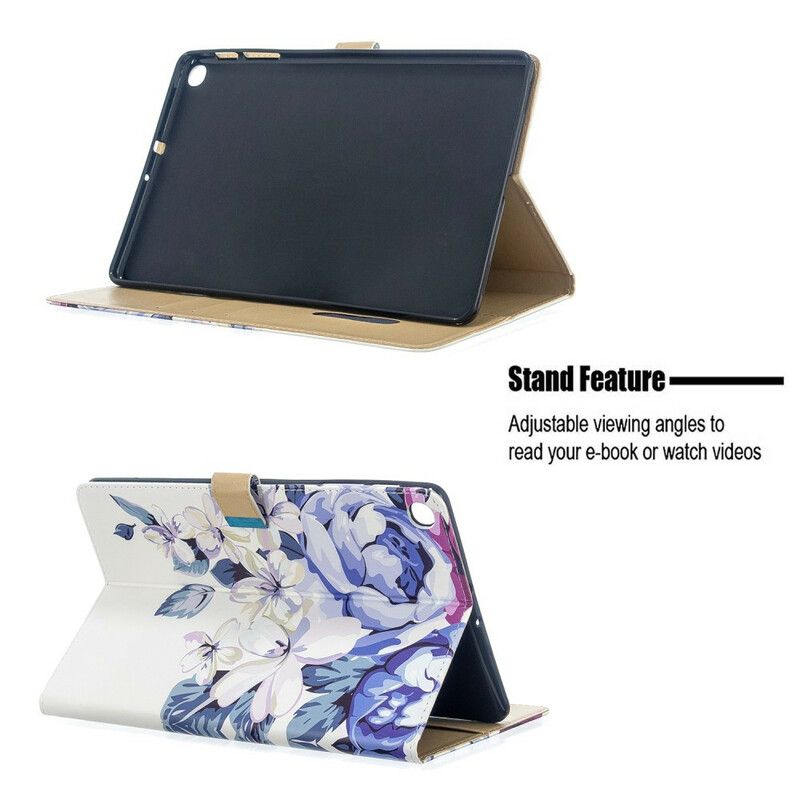 Flip Cover Samsung Galaxy Tab A 10.1 (2019) Kun Blomster