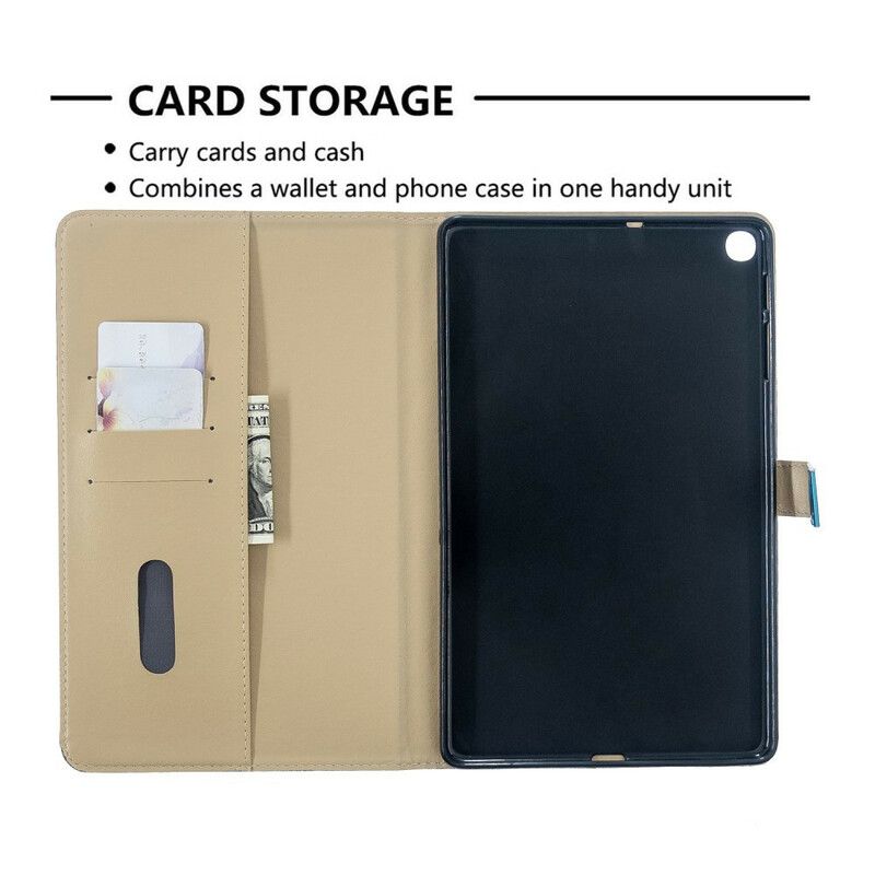 Flip Cover Samsung Galaxy Tab A 10.1 (2019) Kun Blomster