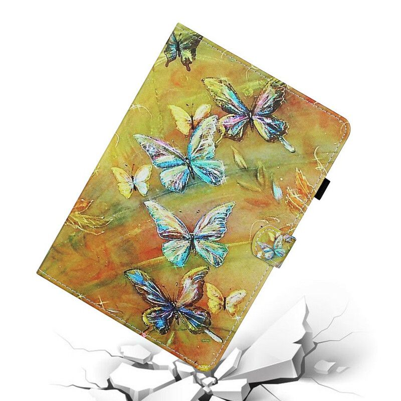 Flip Cover Samsung Galaxy Tab A 10.1 (2019) Malede Sommerfugle