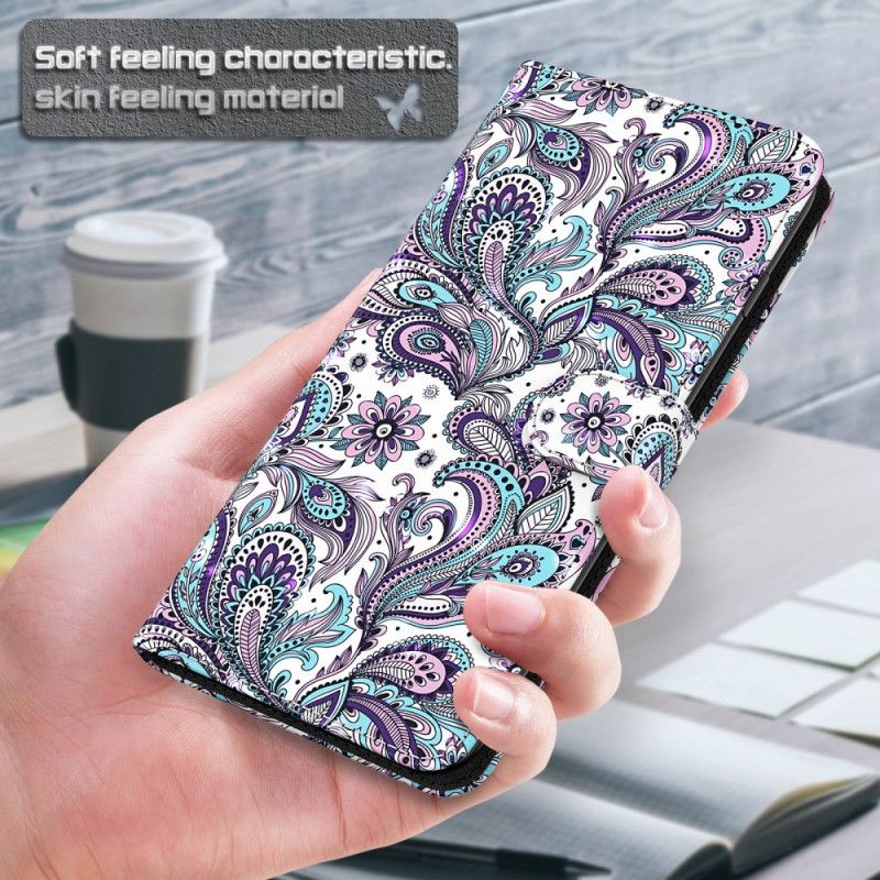 Læder Cover Google Pixel 7 Paisley Mønster