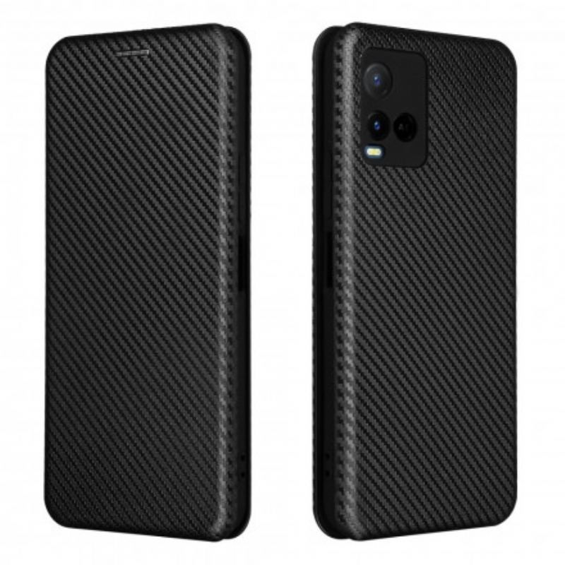 Cover Vivo Y33s Flip Cover Farvet Carbon Silikone