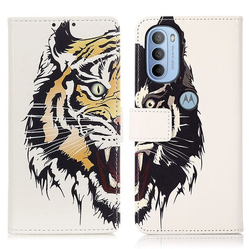 Flip Cover Moto G31 / Moto G41 Hærd Tiger