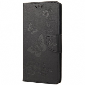 Flip Cover Moto G31 / Moto G41 Med Snor Splendid Strap Sommerfugle