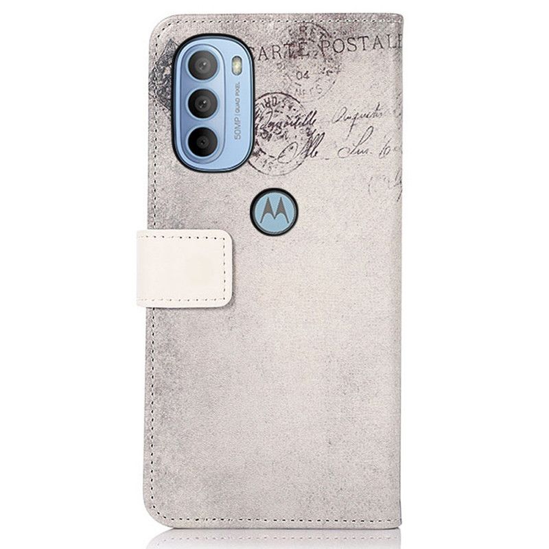 Flip Cover Moto G31 / Moto G41 Rejsende Kat