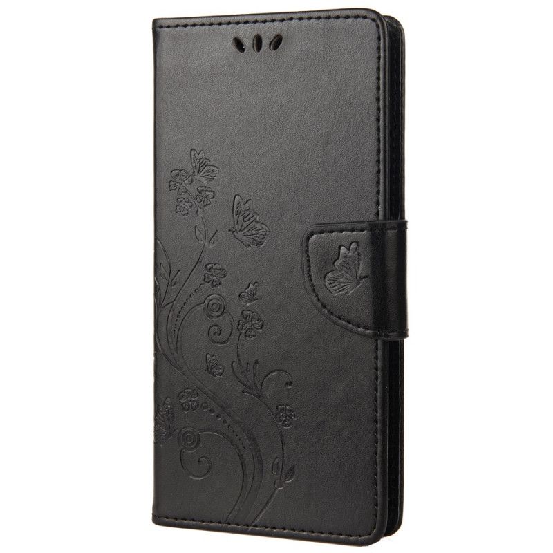 Flip Cover Moto G31 / Moto G41 Sommerfugle Og Blomster