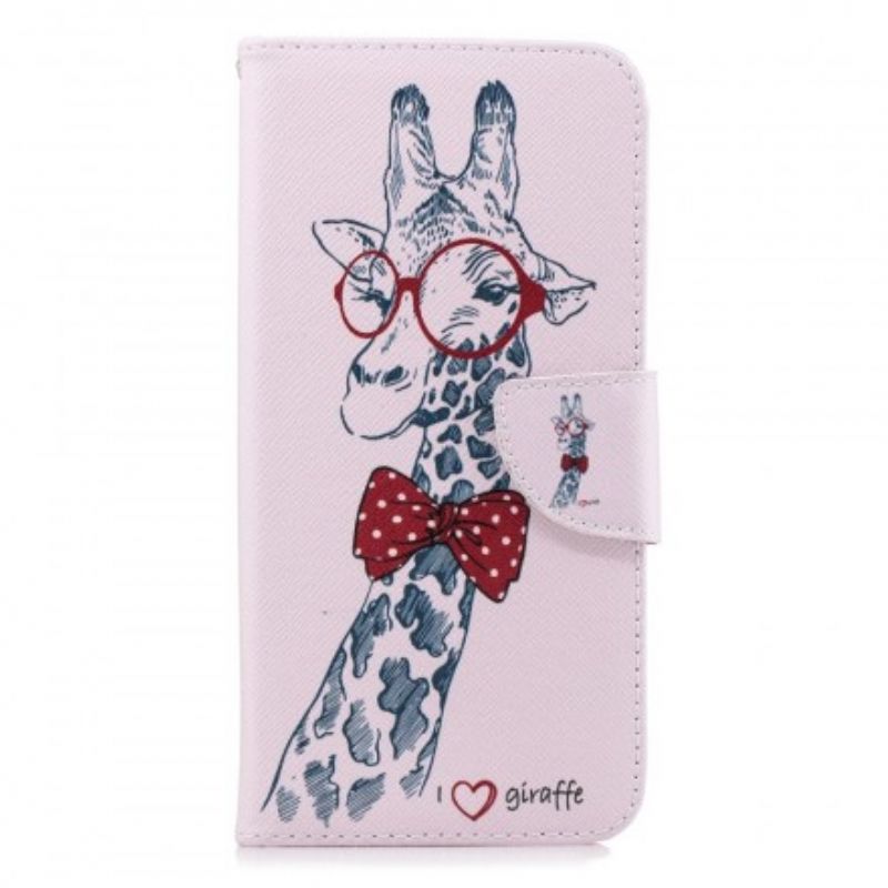 Flip Cover Samsung Galaxy J6 Plus Nørdet Giraf