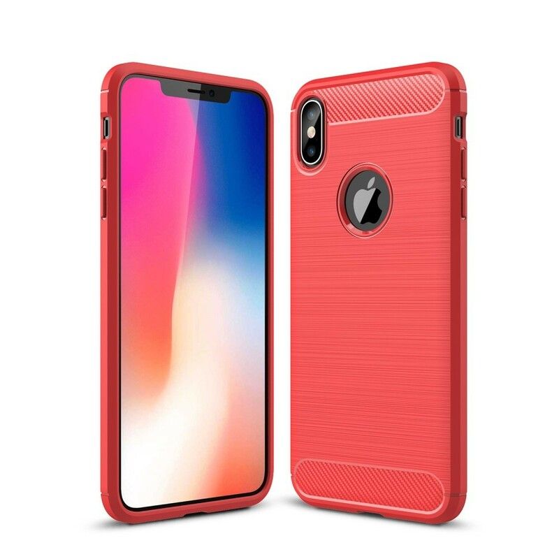 Cover iPhone XS Max Børstet Kulfiber