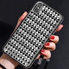 Cover iPhone XS Max Trekant Diamanter