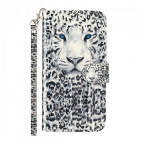 Flip Cover iPhone XS Max Med Snor Tiger Light Strap Spotlights