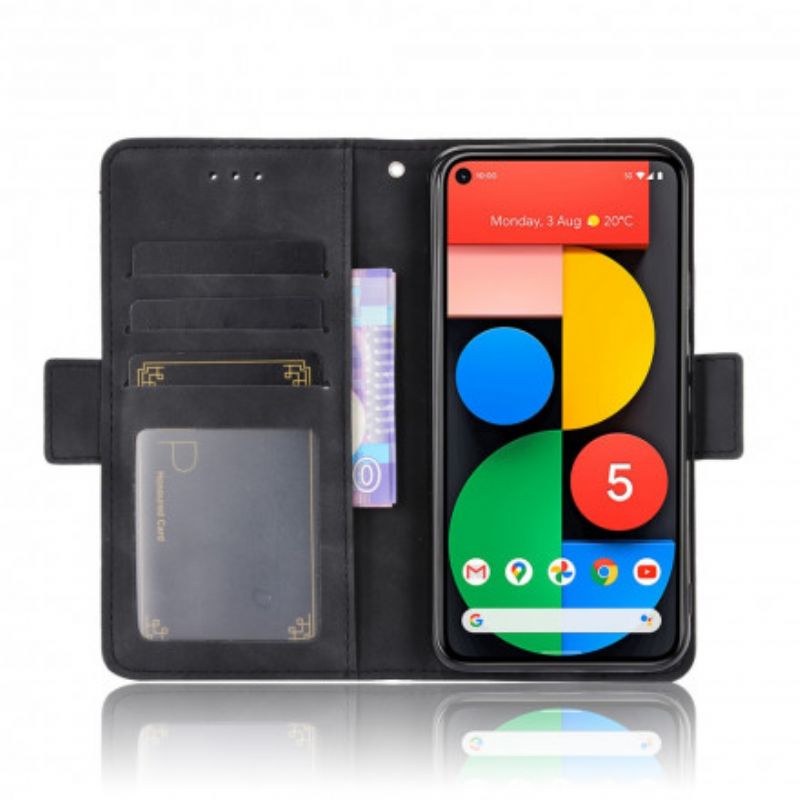 Flip Cover Google Pixel 5 Førsteklasses Multikort