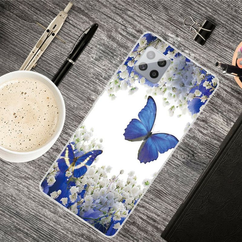 Cover Samsung Galaxy A42 5G Sommerfugle Design