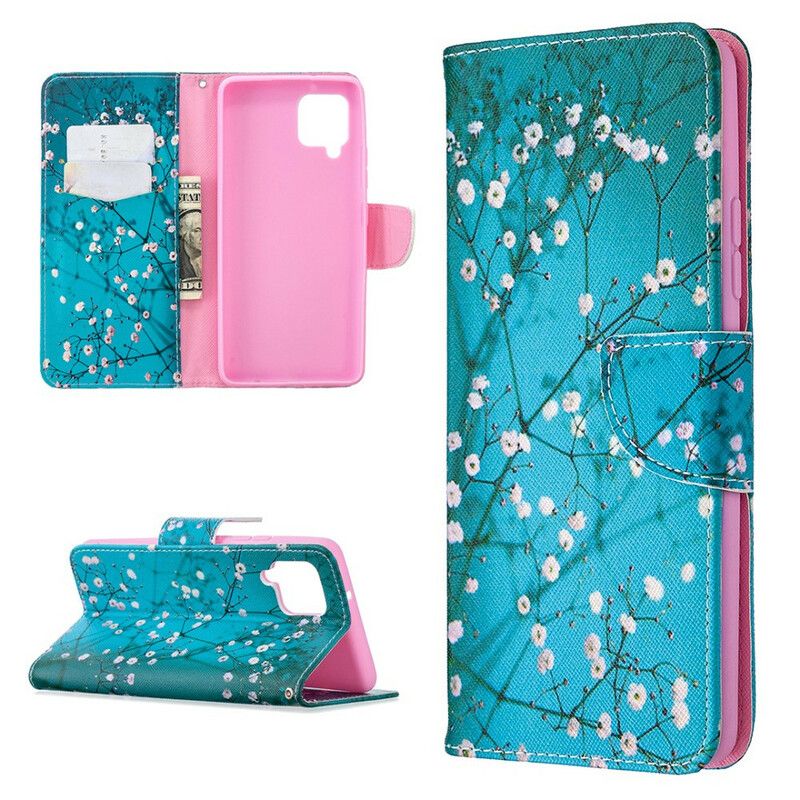 Flip Cover Samsung Galaxy A42 5G Blomstrende Træ