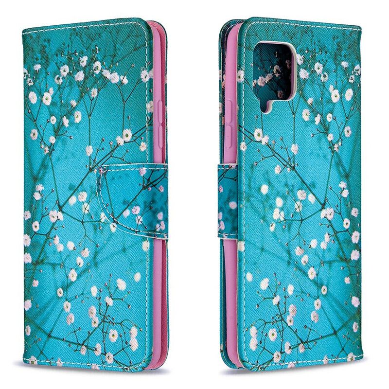 Flip Cover Samsung Galaxy A42 5G Blomstrende Træ