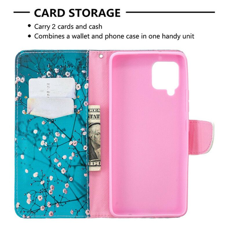 Flip Cover Samsung Galaxy A42 5G Blomstrende Træ