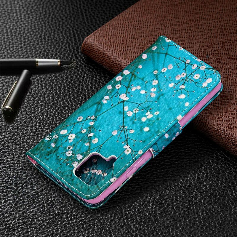 Flip Cover Samsung Galaxy A42 5G Blomstrende Træ