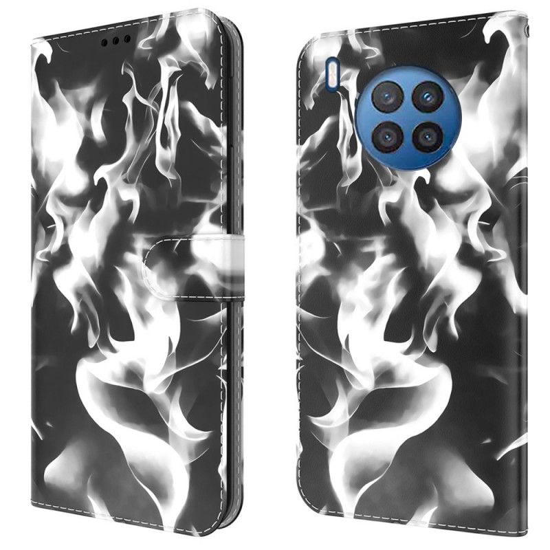 Flip Cover Huawei Nova 8i / Honor 50 Lite Abstrakt Mønster