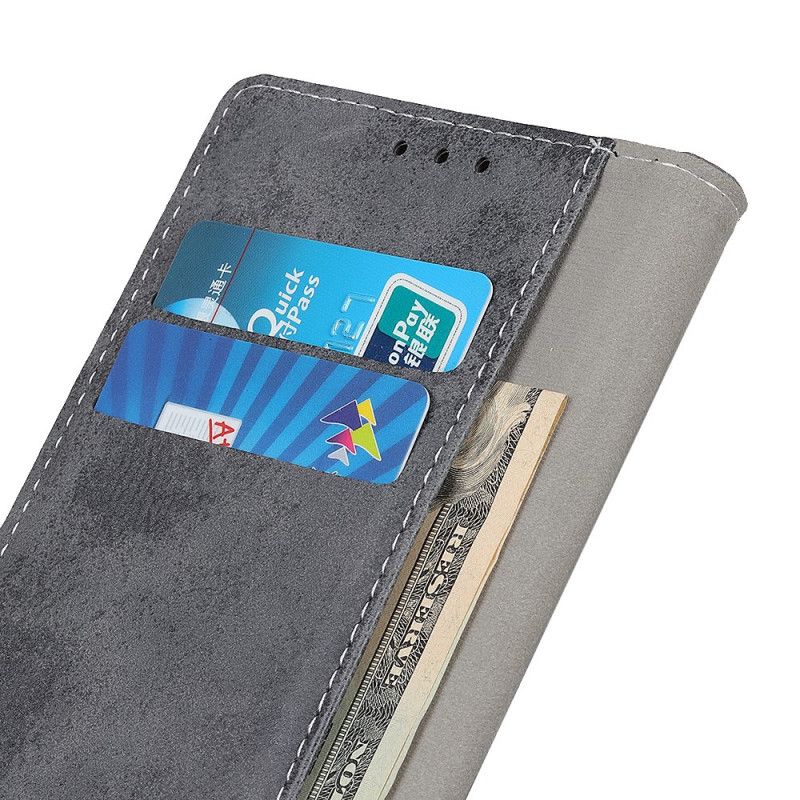Flip Cover Huawei Nova 8i / Honor 50 Lite Vintage Lædereffekt