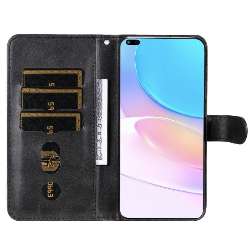 Læder Cover Huawei Nova 8i / Honor 50 Lite Vintage Pung