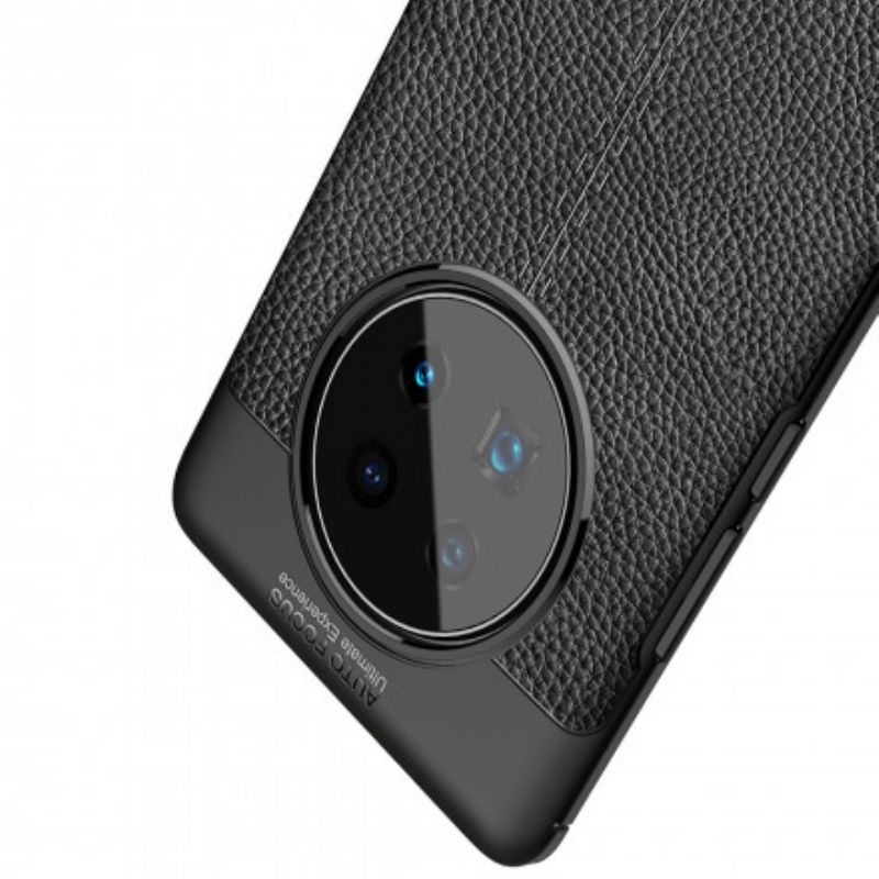 Cover Huawei Mate 40 Pro Dobbelt Linje Litchi Læder Effekt