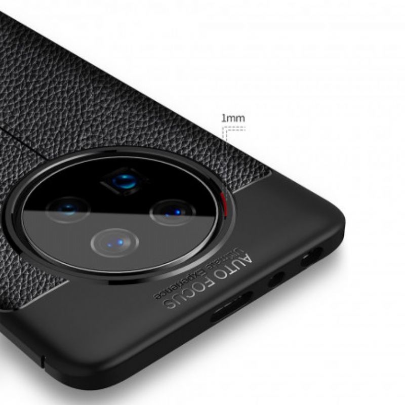 Cover Huawei Mate 40 Pro Dobbelt Linje Litchi Læder Effekt