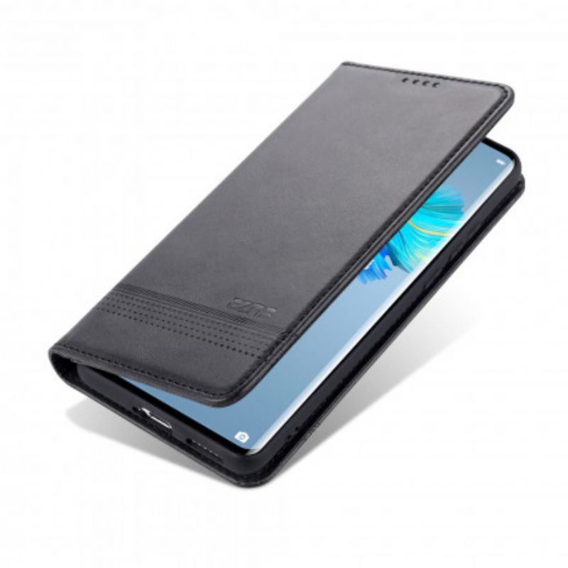 Cover Huawei Mate 40 Pro Flip Cover Azns Imiteret Læder