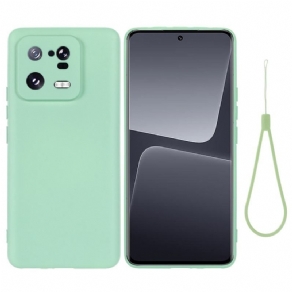 Cover Xiaomi 13 Pro Flydende Silikone Med Snor