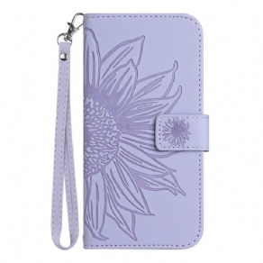 Flip Cover Xiaomi 13 Pro Blomst Med Snor
