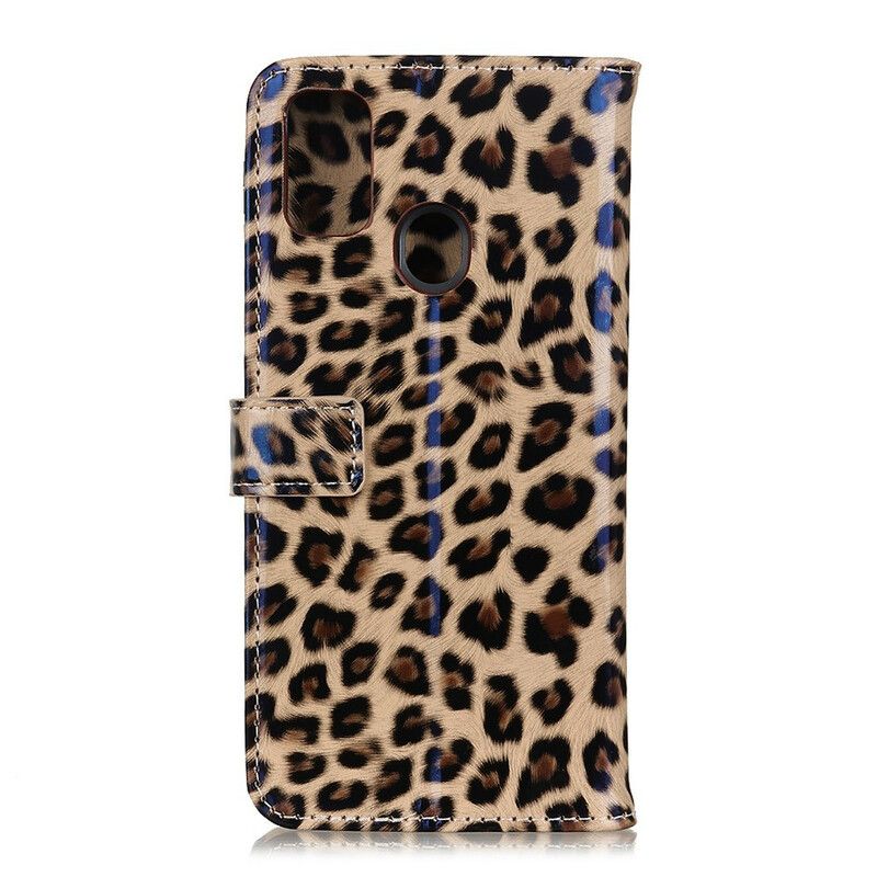 Flip Cover Samsung Galaxy A21s Enkelt Leopard