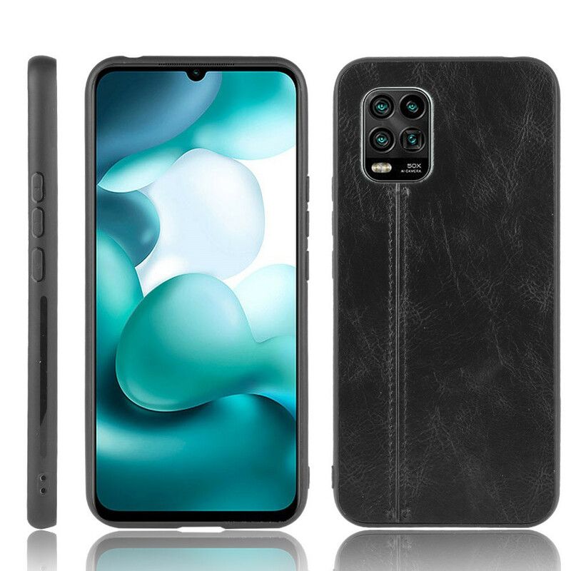 Cover Xiaomi Mi 10 Lite Søm Lædereffekt