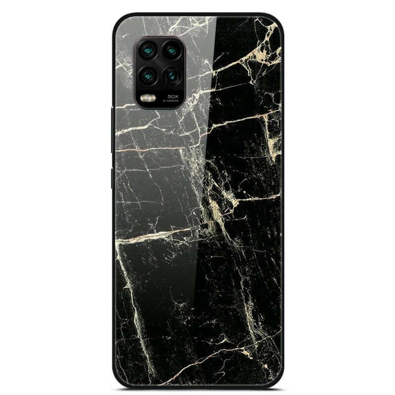 Cover Xiaomi Mi 10 Lite Supreme Marmor Hærdet Glas