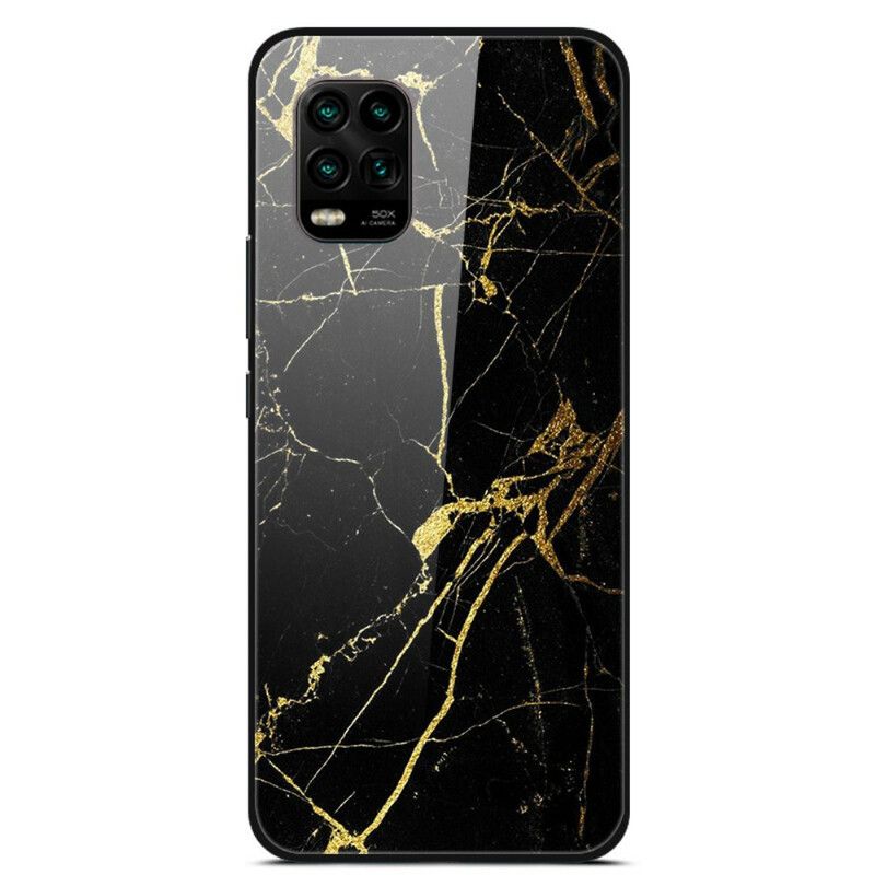 Cover Xiaomi Mi 10 Lite Supreme Marmor Hærdet Glas