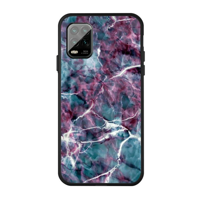 Mobilcover Xiaomi Mi 10 Lite Lilla Marmor