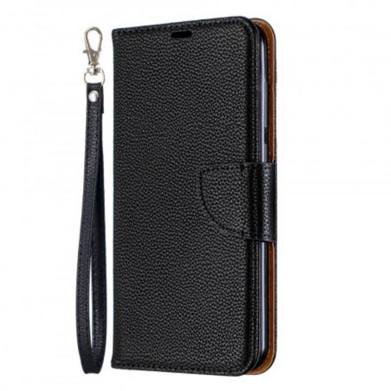 Læder Cover Huawei Y7 2019 Flip Cover Litchi Flap Skrå