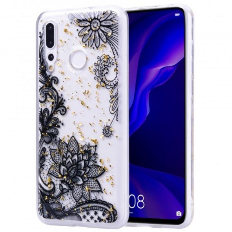 Mobilcover Huawei Y7 2019 Blonder Og Guldstøv