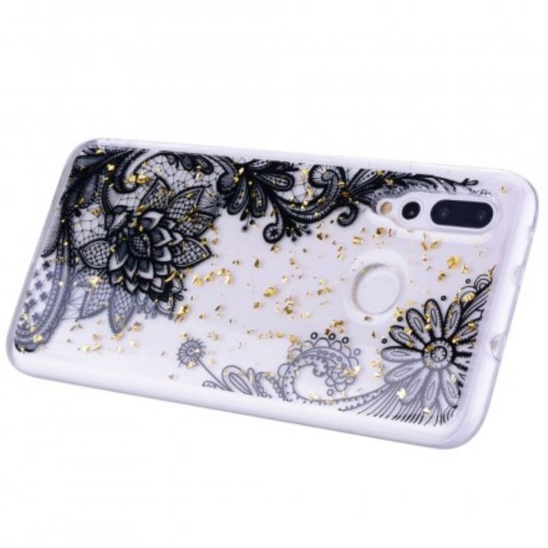 Mobilcover Huawei Y7 2019 Blonder Og Guldstøv