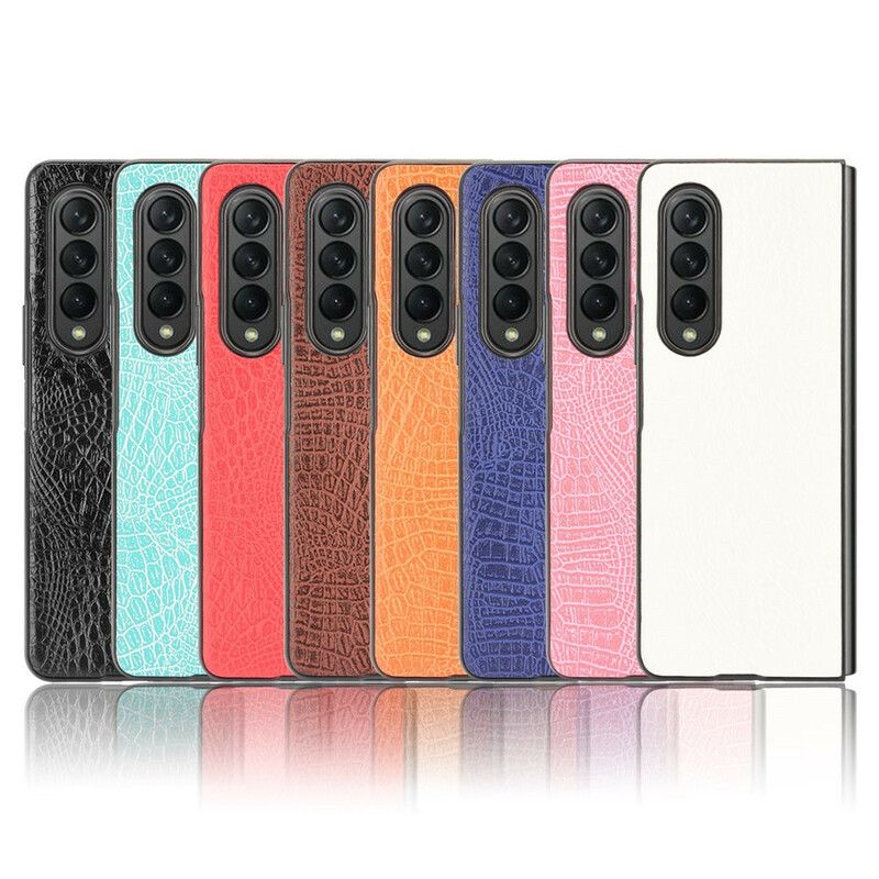 Cover Samsung Galaxy Z Fold 3 5G Krokodille Imiteret Læder