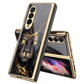 Cover Samsung Galaxy Z Fold 3 5G Løve Af Hærdet Glas Gkk