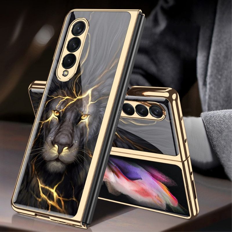 Cover Samsung Galaxy Z Fold 3 5G Løve Af Hærdet Glas Gkk