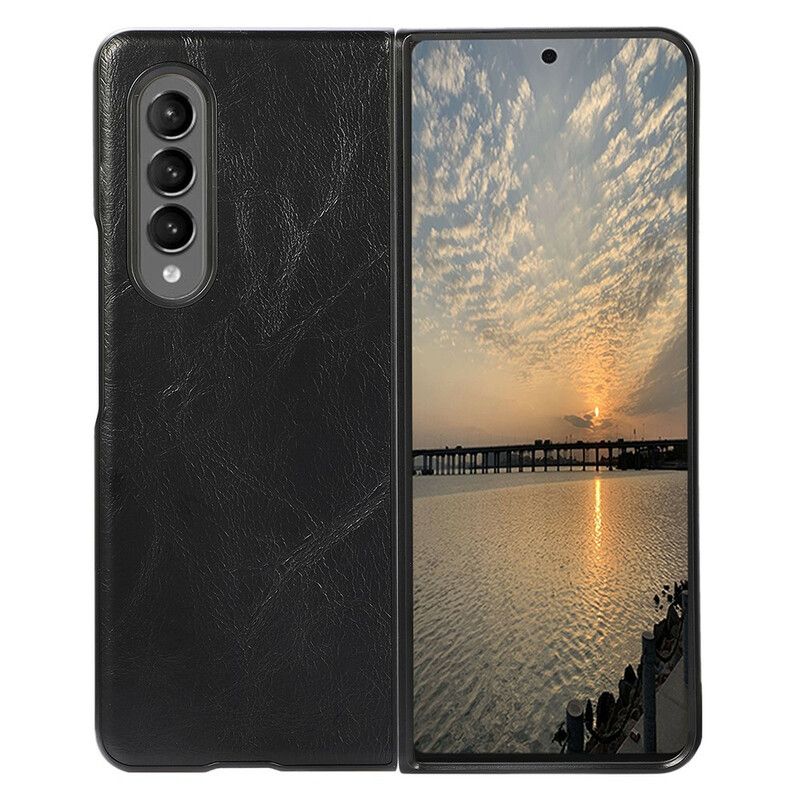 Mobilcover Samsung Galaxy Z Fold 3 5G Premium Imiteret Læder