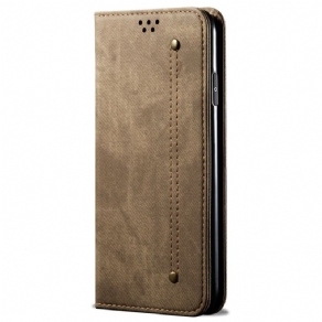 Flip Cover Til Xiaomi Redmi Note 13 4g Jeansstof
