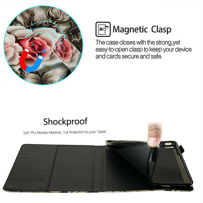 Flip Cover Samsung Galaxy Tab S5e Blomsterbuket