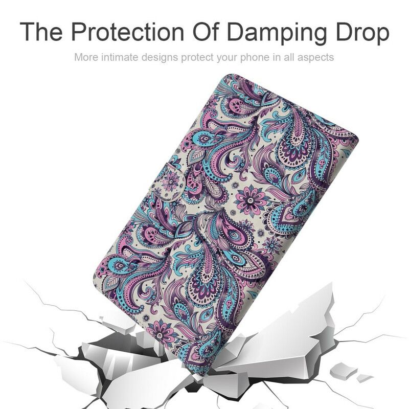 Flip Cover Samsung Galaxy Tab S5e Paisley Mønster