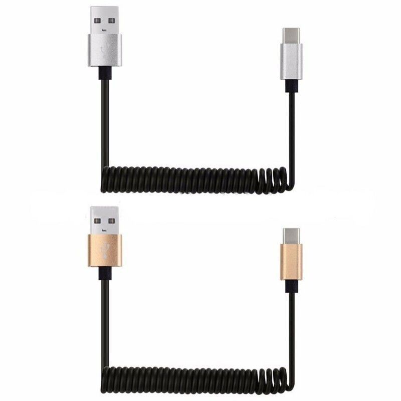 Usb Til Usb C Fjederopladningskabel
