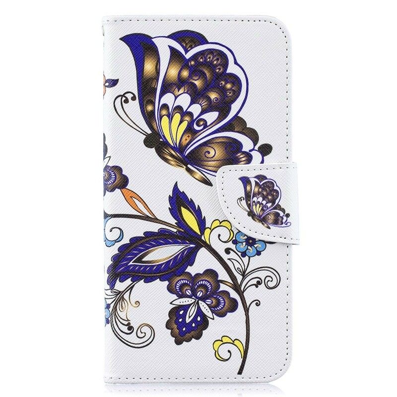 Flip Cover Samsung Galaxy A10 Sommerfugletatovering