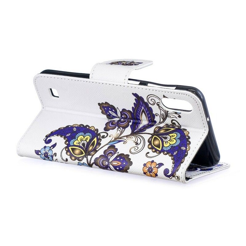 Flip Cover Samsung Galaxy A10 Sommerfugletatovering
