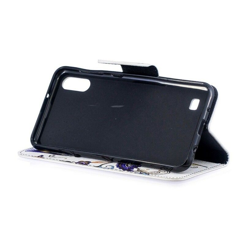 Flip Cover Samsung Galaxy A10 Sommerfugletatovering